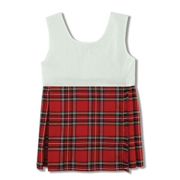 Kids Tartan Bodice Kilt with Apron Front in Royal Stewart  - Scottish Style for Little Ones- Brand new